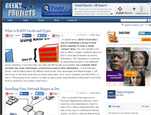 Tablet Screenshot of geekyprojects.com